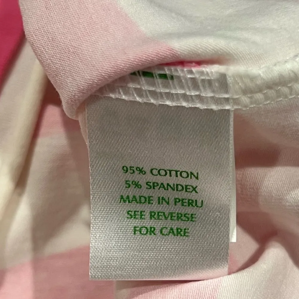 Lilly Pulitzer Save the Crocs Striped Tee Women’s Small - Image 4