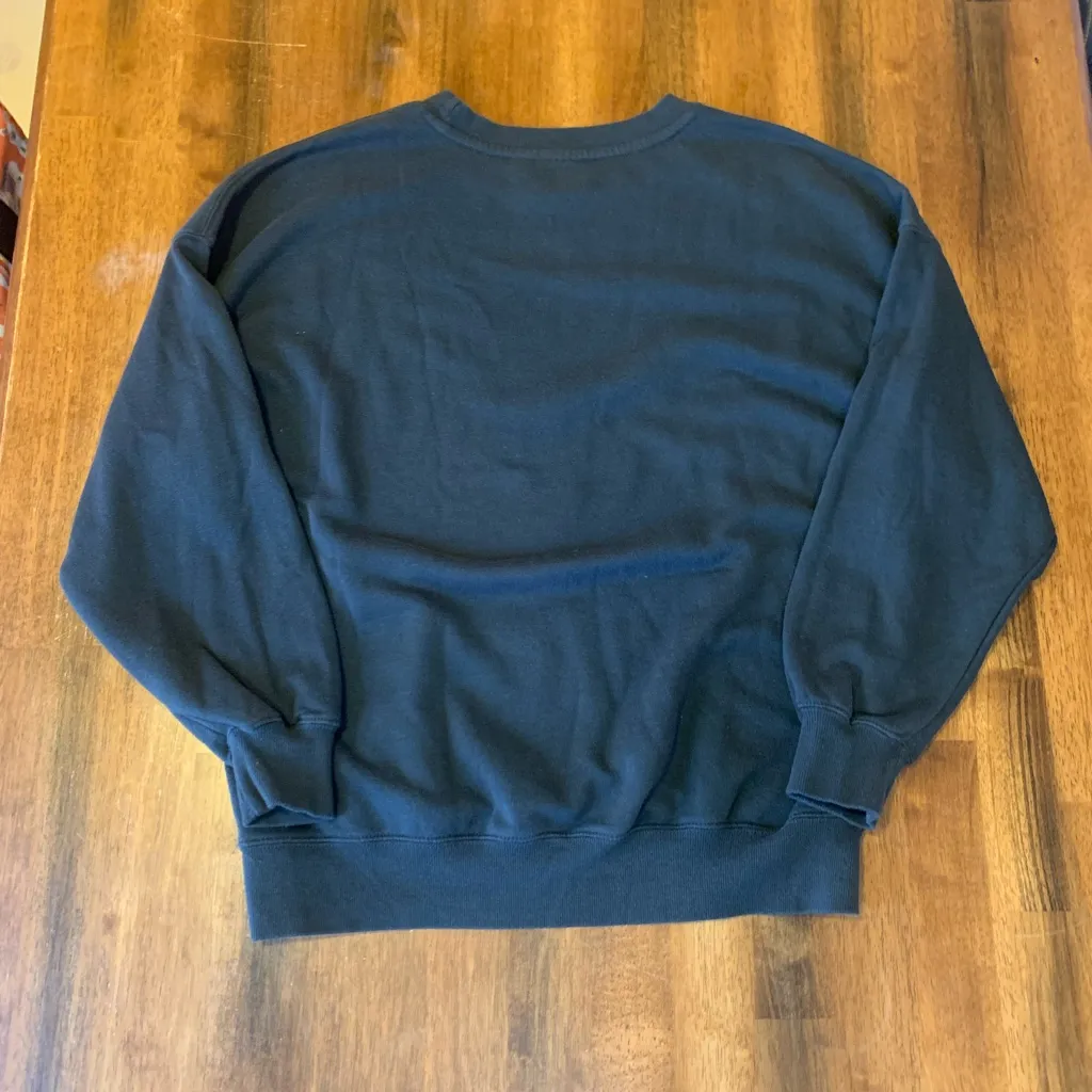 Mighty Fine sweatshirt X-Small Dancing Skeletons Black Oversized Halloween - Image 6