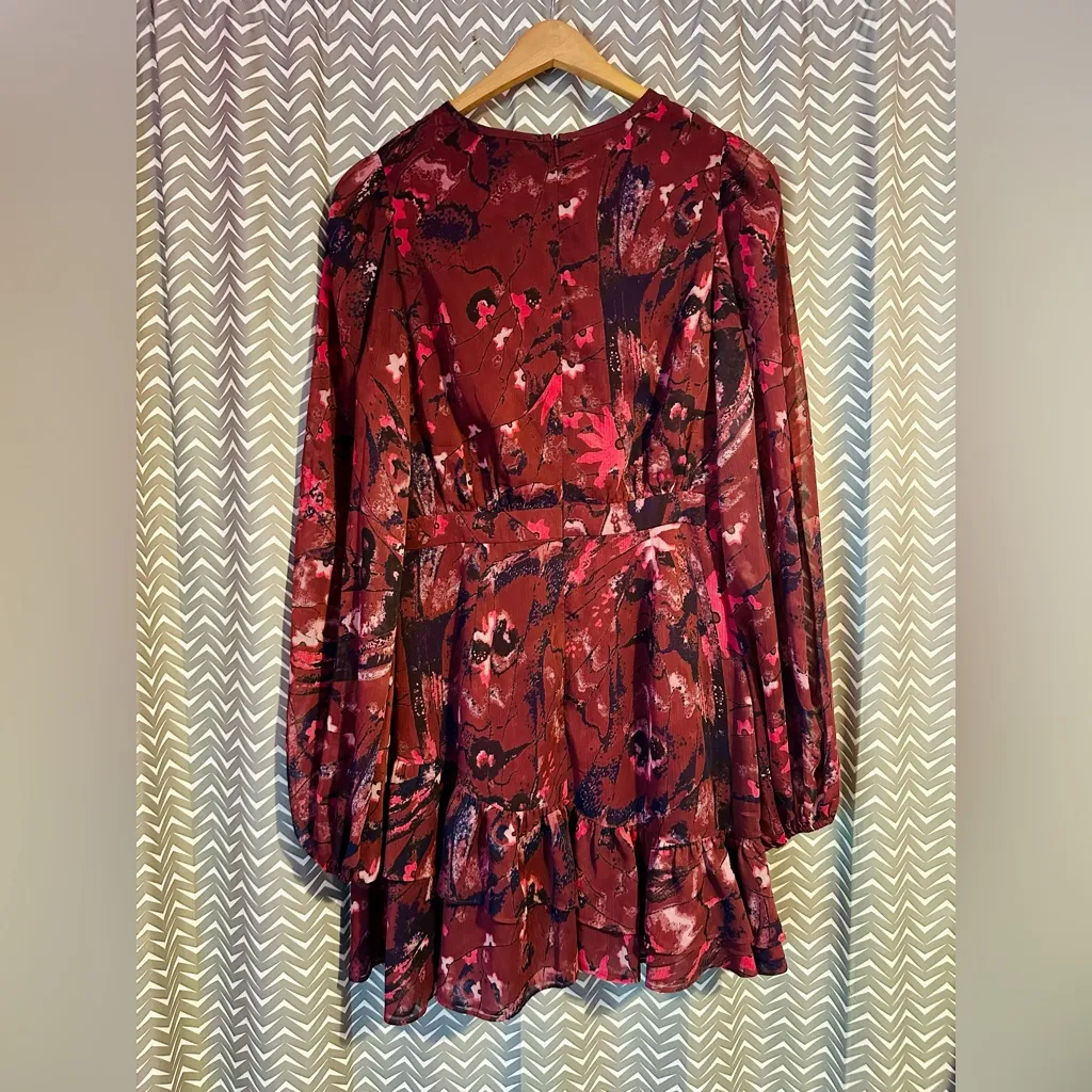 Ted Baker London | Verino Floral Print Tiered Minidress, Size 2 - Image 7