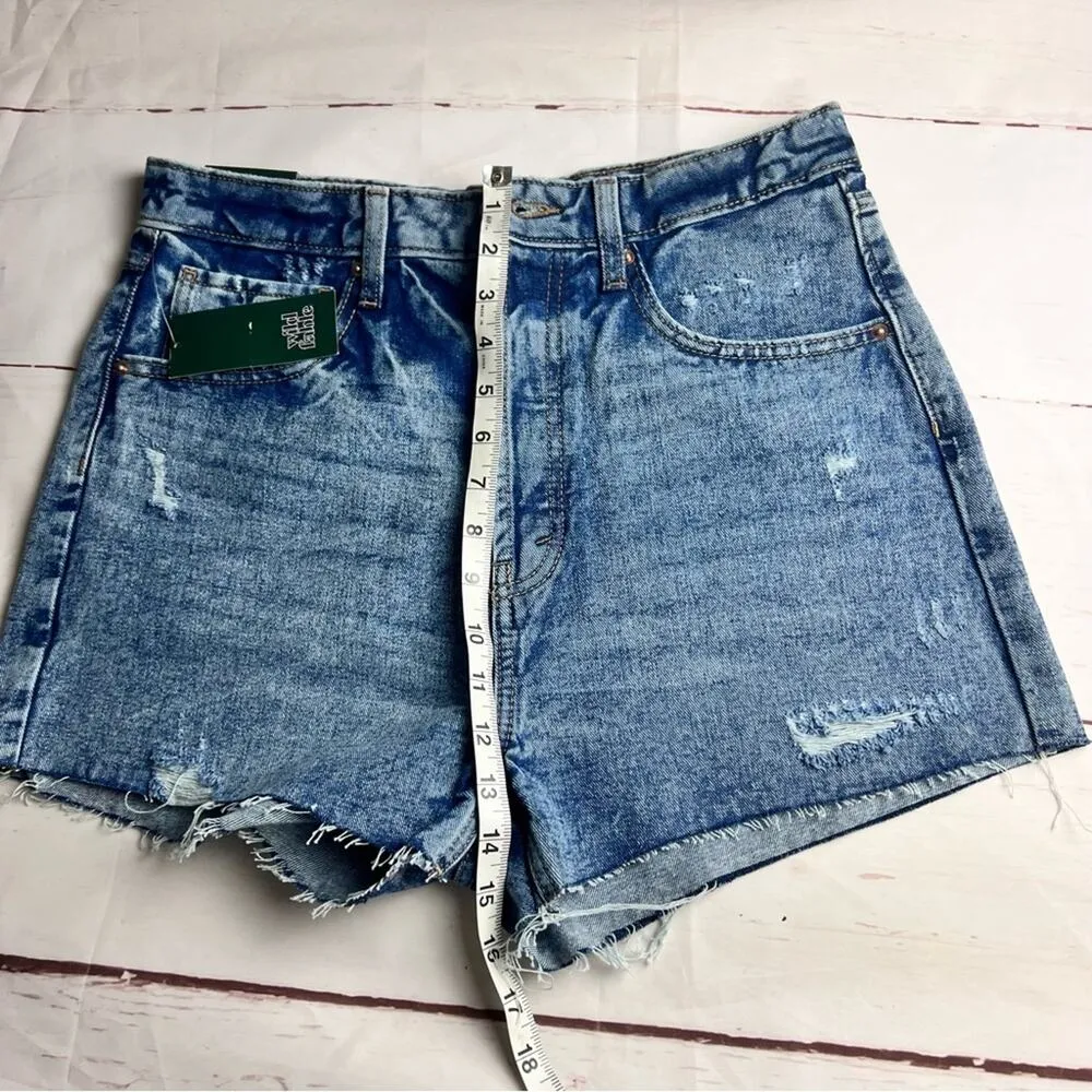 Wild Fable Women's Highest Rise Frayed Hem Distressed Jean Shorts Sz 10 - Image 7