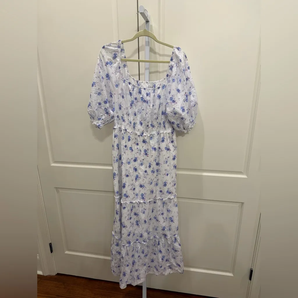 LoveShackFancy x Target Gemma Maxi Dress Puff Sleeve Cottage Boho Prairie XL - Image 5