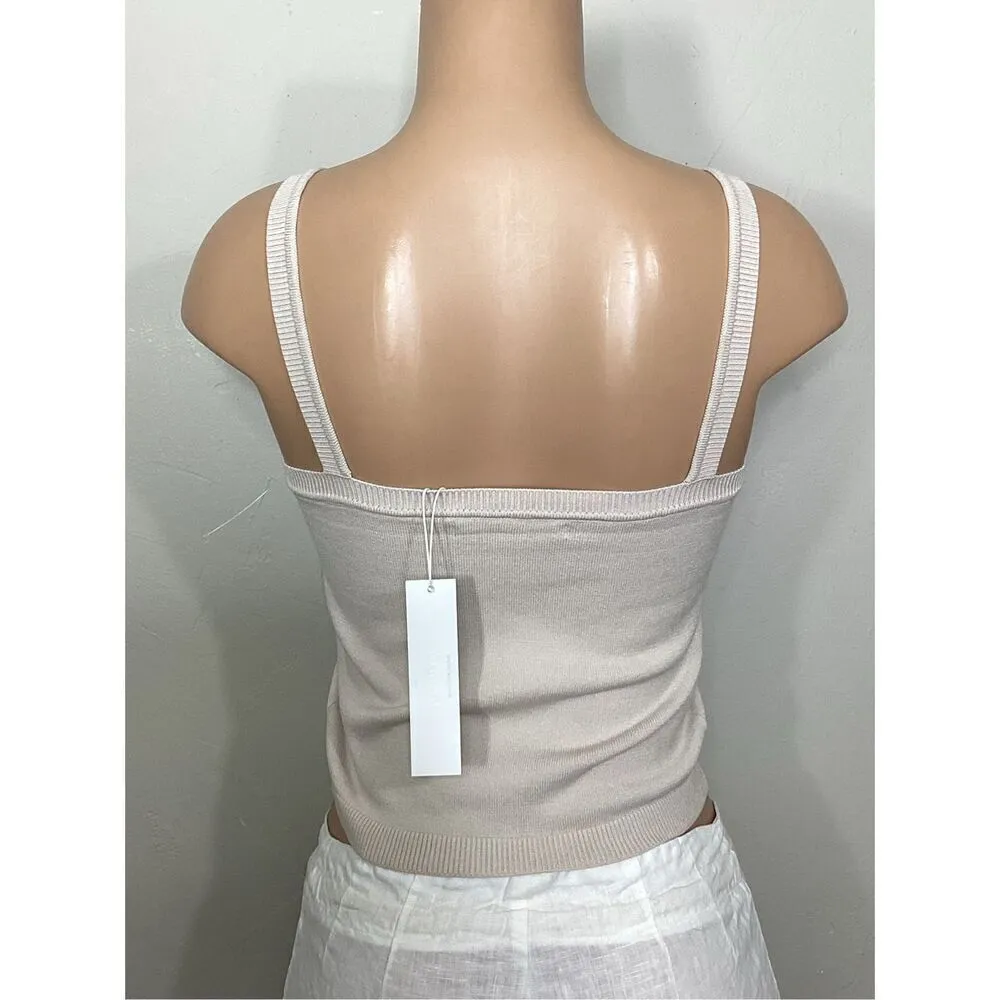 New. One Grey Day ivory sweater tank. Small. Retails $148 - Image 5