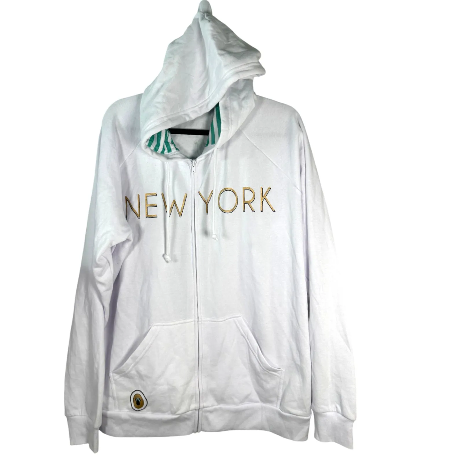 Disney NYC New York Mickey Minnie Statue of Liberty Zip Sweatshirt 2XL NEW - Image 6