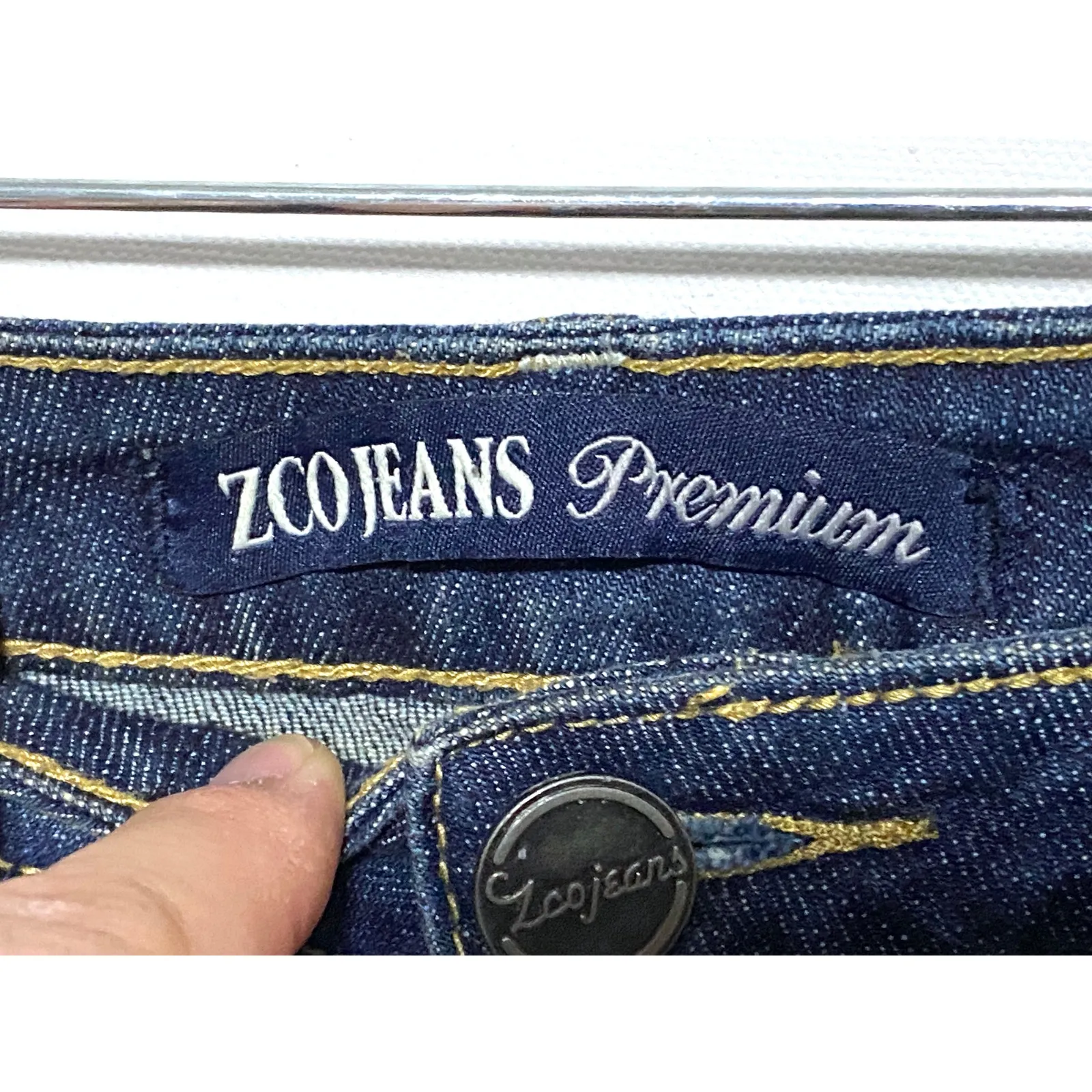 ZCO Jeans Premium Shorts Juniors 3 Distressed Cut Off Raw Hem Frayed Stretch Y2K - Image 4