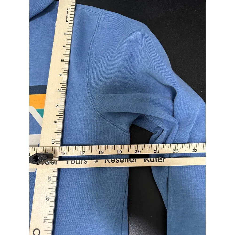 Marmot Coastal Getaway Blue Logo Pullover Hoodie Women's Size Medium M - Image 9