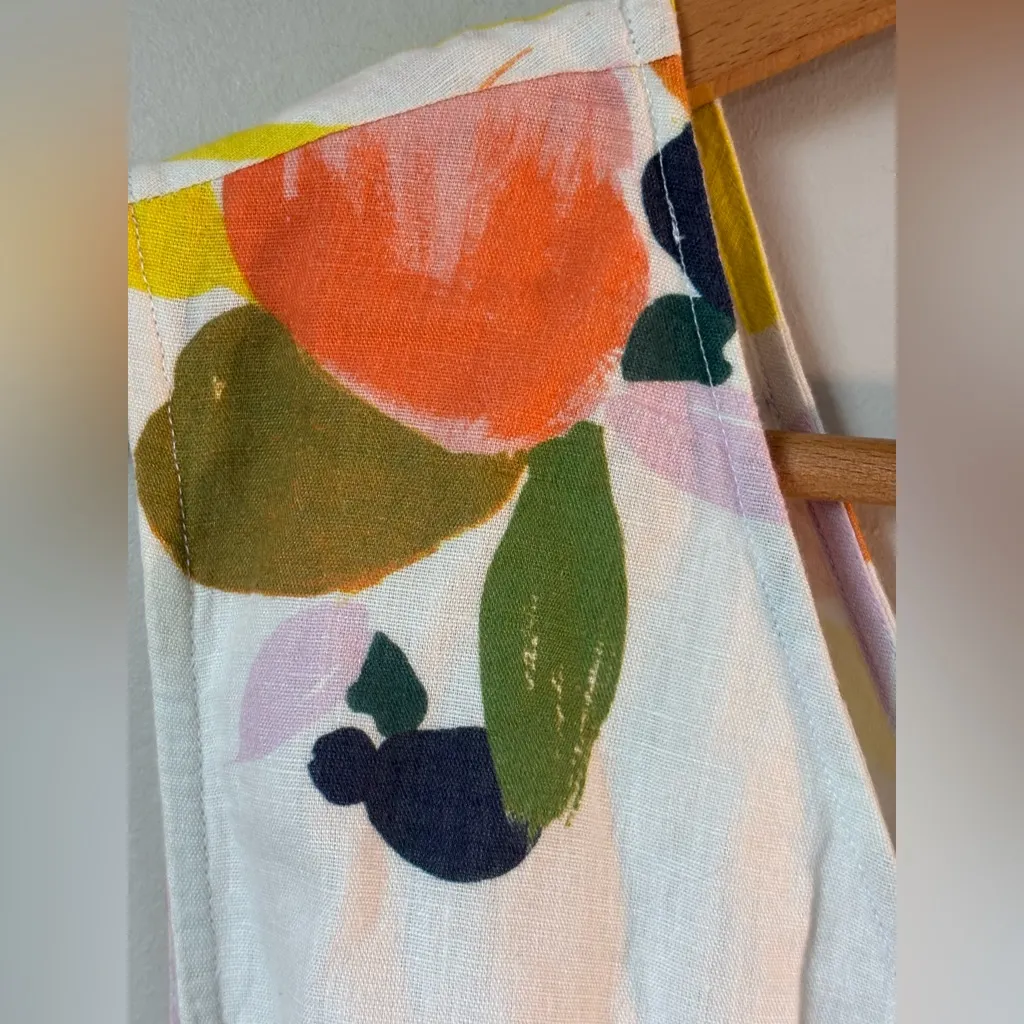 ROBERTA ROLLER RABBIT Women's Multi Fruit Tamou Jumpsuit Sz Small Lined capri - Image 5