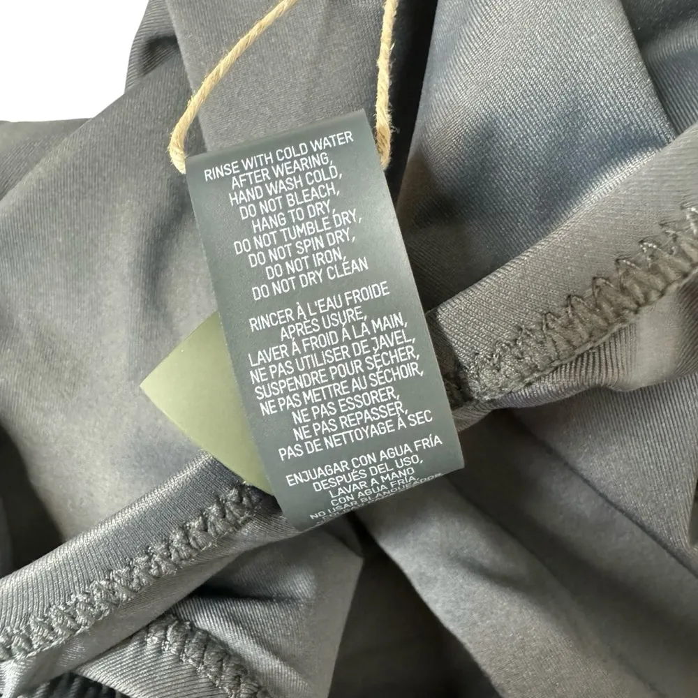 Skims Scoop Neck One Piece Swimsuit in Gunmetal Grey 4X - Image 10