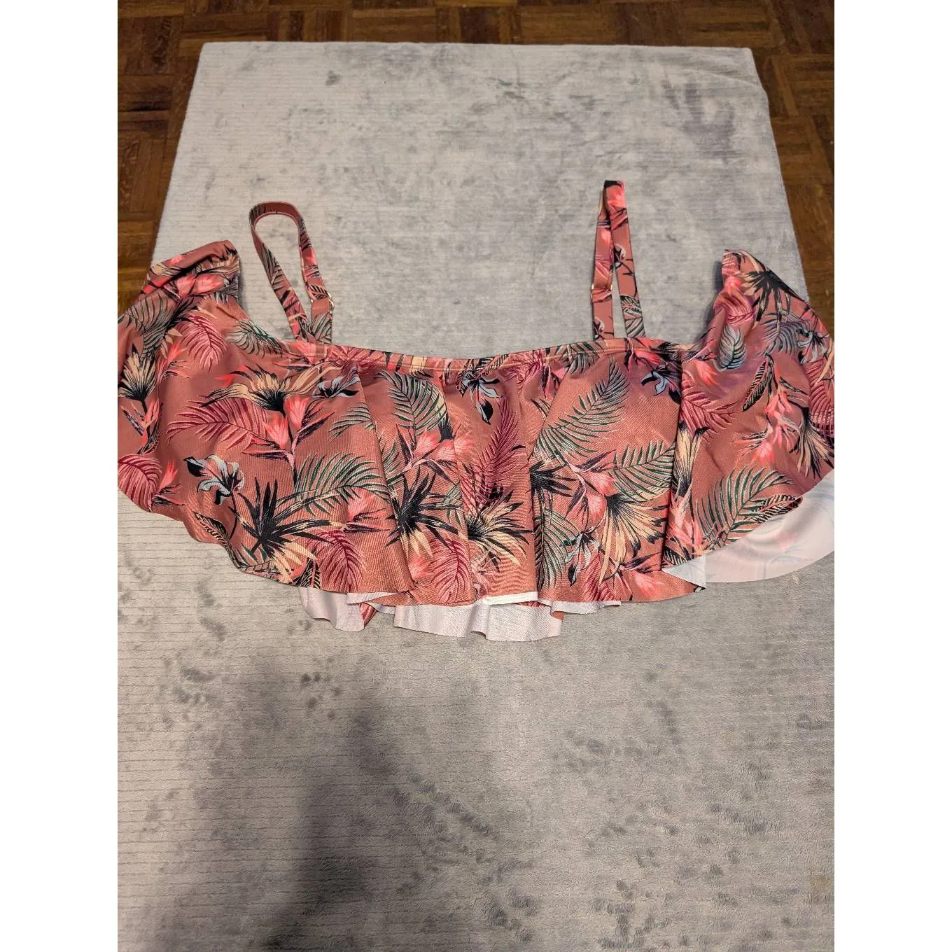 💚 ALYNED TOGETHER Off The Shoulder Beach to Street Bikini The Gabriella size 3X Green - Image 3