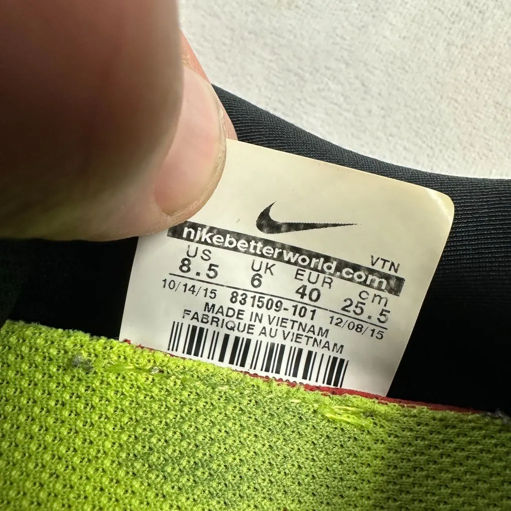 Nike Free RN Running Shoes US 8.5 EU 40 Mesh Gray & Black Lightweight Sneakers - Image 3