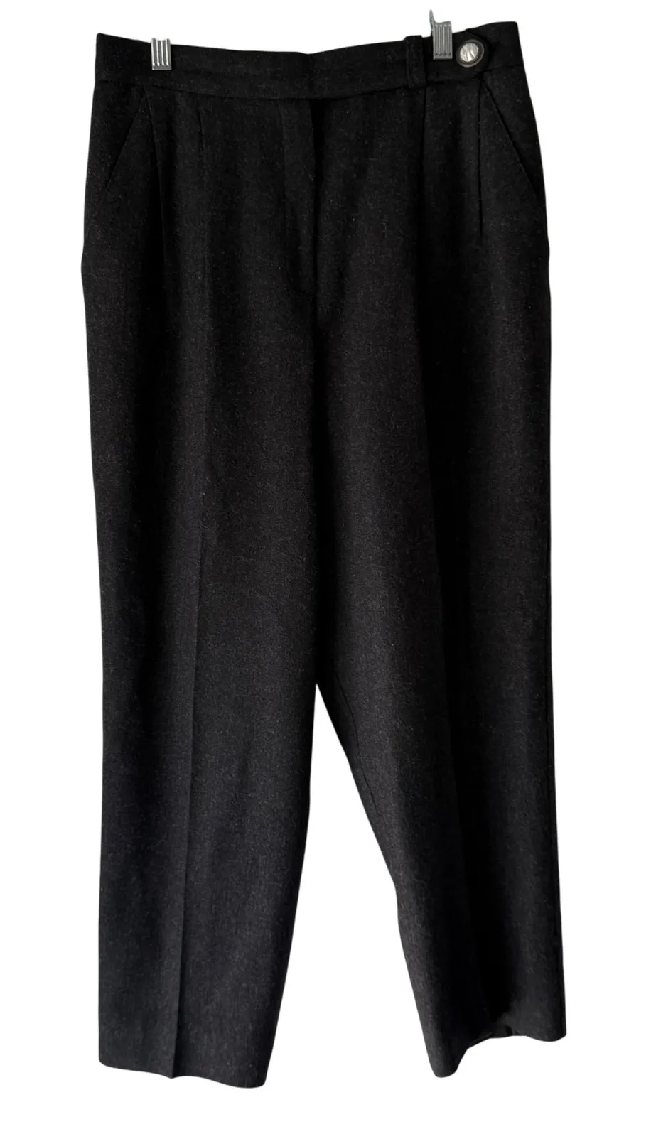 Vintage Norton McNaughton Pants Womens 4 Wool Pleated High Rise Trousers 90s - Image 1