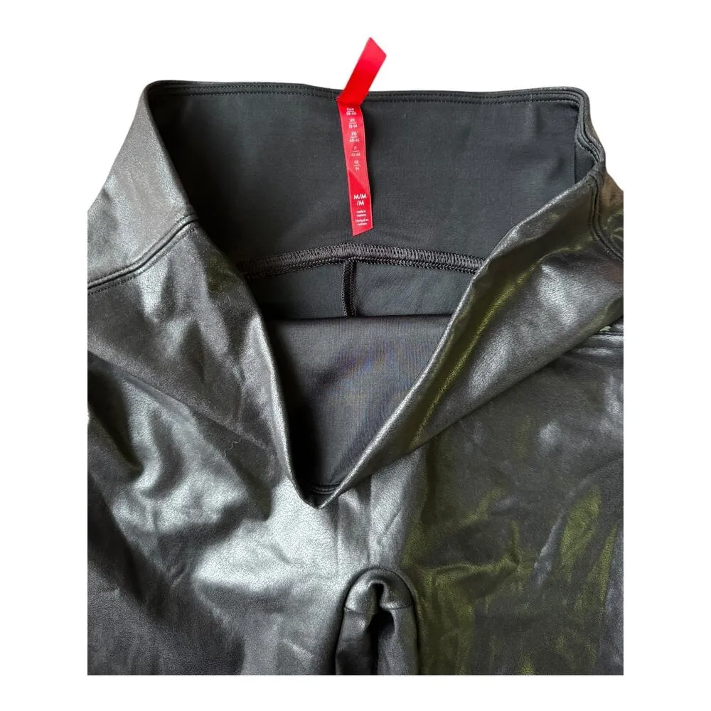 NWOT Spanx Faux Leather Legging, Black size medium - Image 6