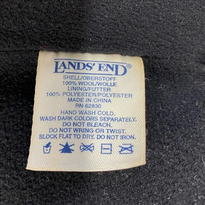 VINTAGE LANDS' END Fleece Lined Wool Knit Trapper Beanie - Image 4