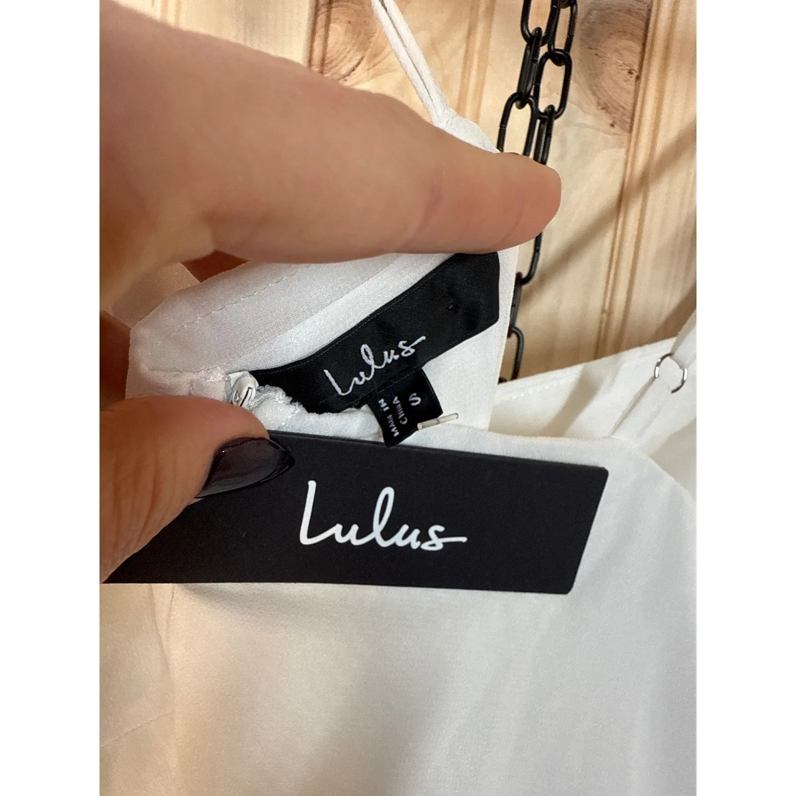 NWT Lulus The Way to Love White Ruffled Maxi Dress Resortwear Cut Out Size S - Image 10