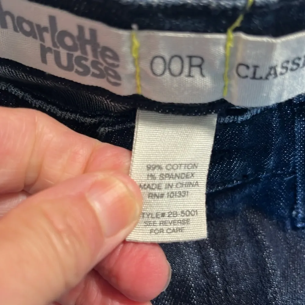 Jeans Low Rise Classic Skinny Charlotte Russe Womens 00 - Image 7