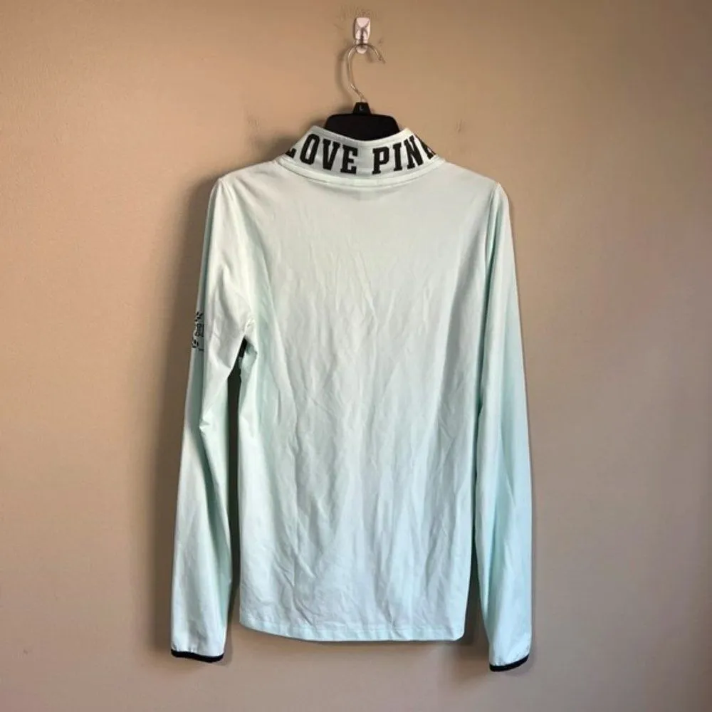 Victoria's Secret Pink Ultimate medium blue hoodie - Image 6