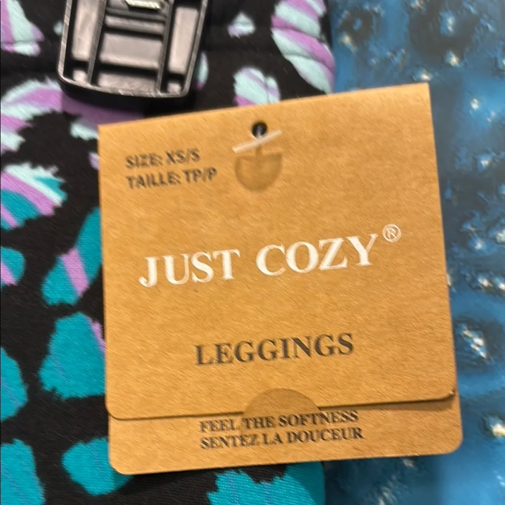 Colorful Leopard Print Leggings NWT - Image 2