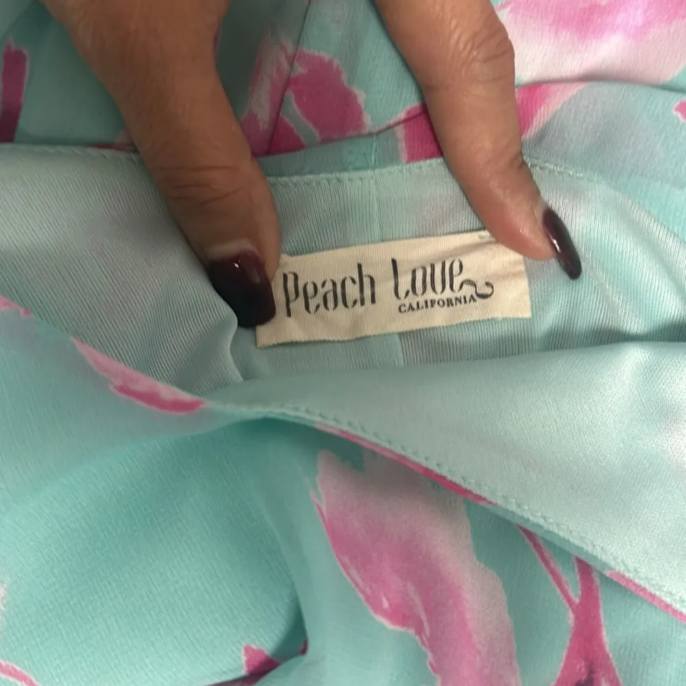 MINT FLORAL HALTER NECK SHORT DRESS Sz One Size - Image 9