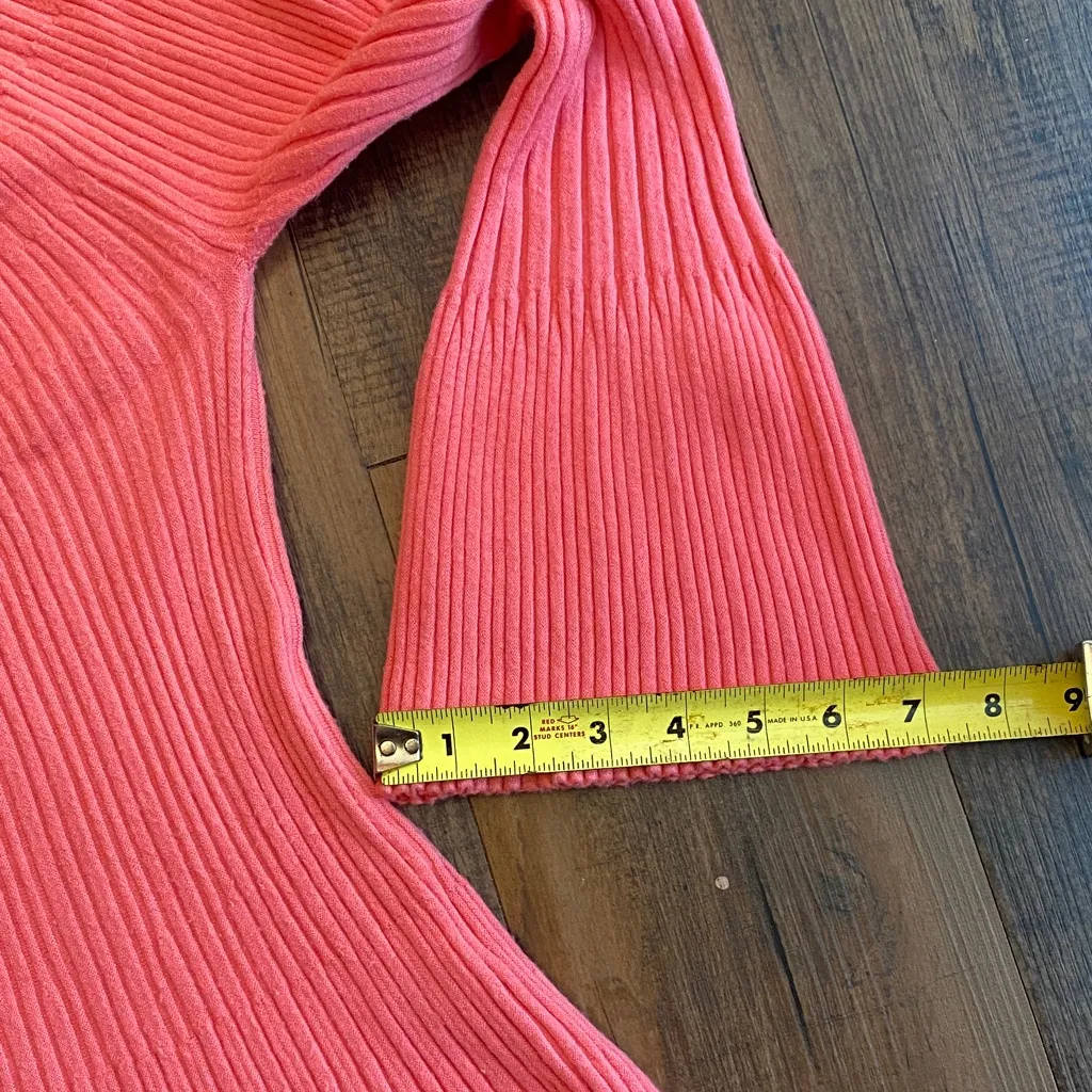 Vila Milano Elegant Pink Ribbed Blouse - Image 9