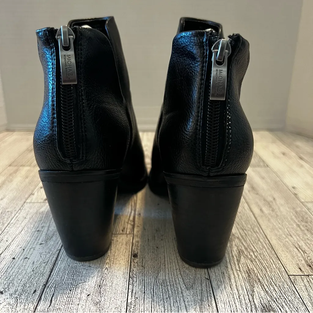 Michael By Michael Shannon Aubrey Heel Pointed Toe Boot Black Shoe Size 7 - Image 4