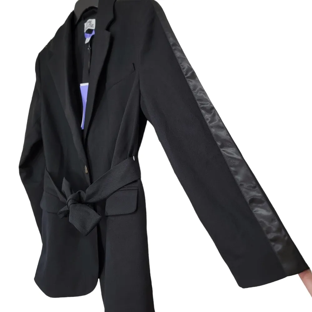 Future Collective Kahlana Barfield Brown NWT Oversized Black Blazer Size XXS - Image 5