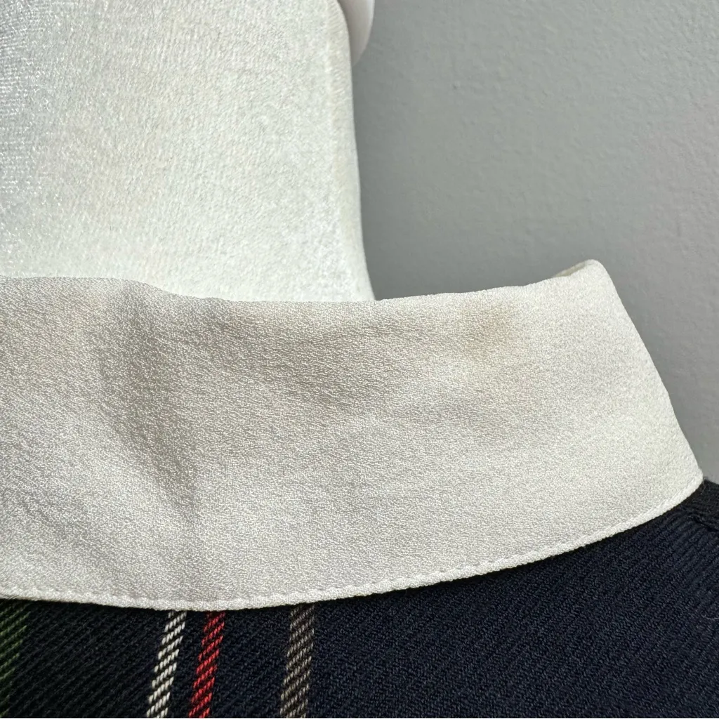 Ulla Johnson Long Sleeve Wool Blend Button Up Blouse Academia Top Striped 8 - Image 11