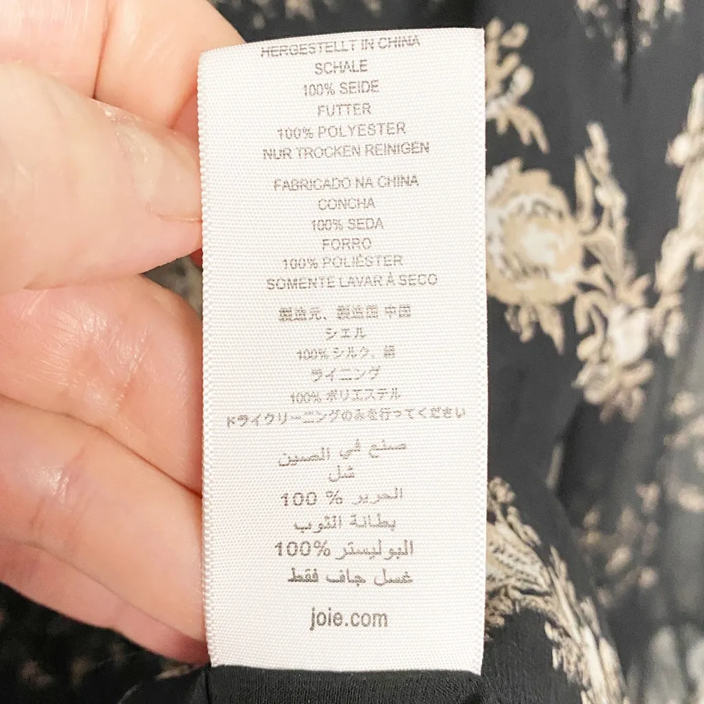 JOIE SILK FLORAL TOP SIZE XS - Image 8