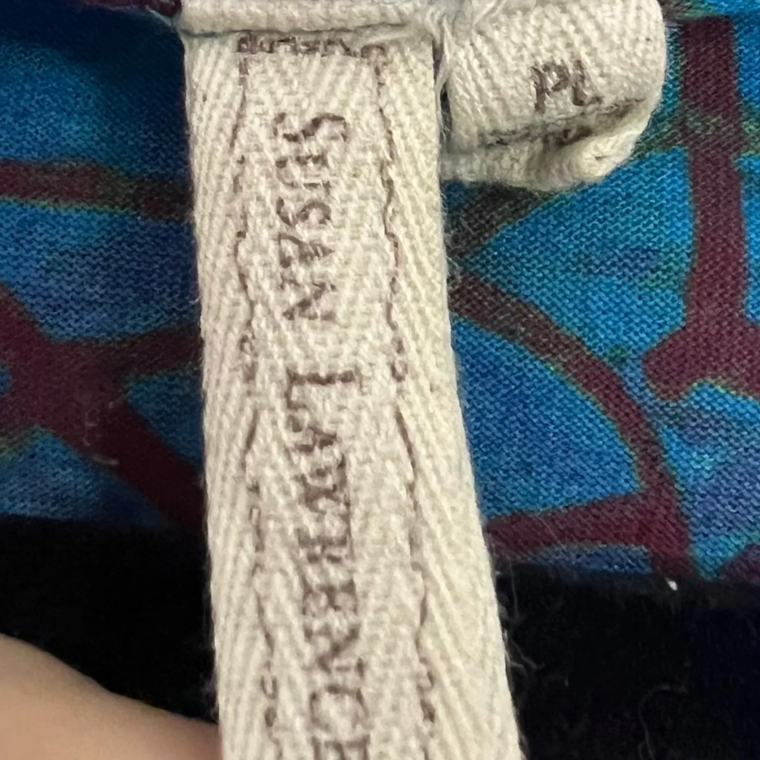 Y2K Blue Tie Dye Graphic Top Large Petite Fairy Psychedelic Art Boho Bright - Image 6