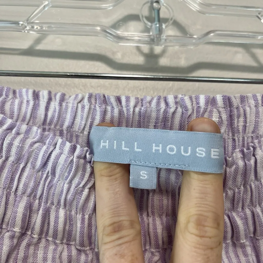 Hill House Paz Linen Purple Stripe A - Image 3