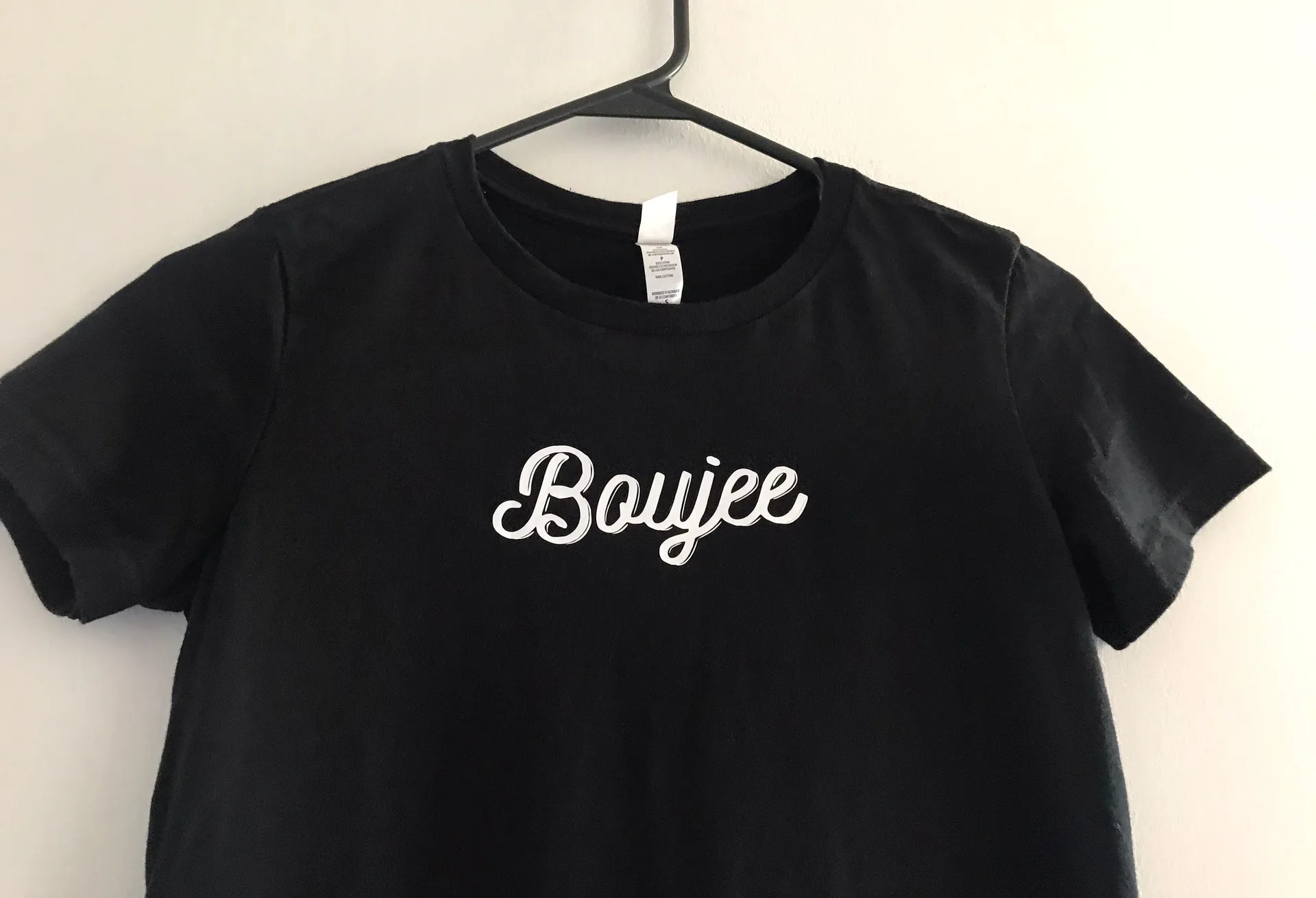 Boujee black t-shirt woman's fitted  - Image 3