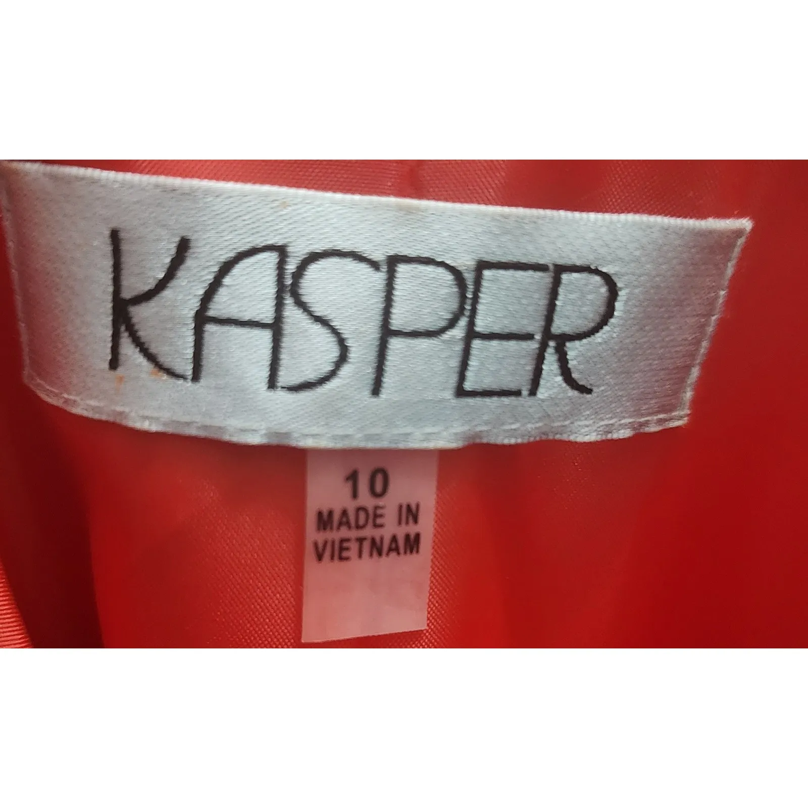 Kasper Women's Orange Blazer Jacket Size 10P Two Button Tailored Fit - Image 3