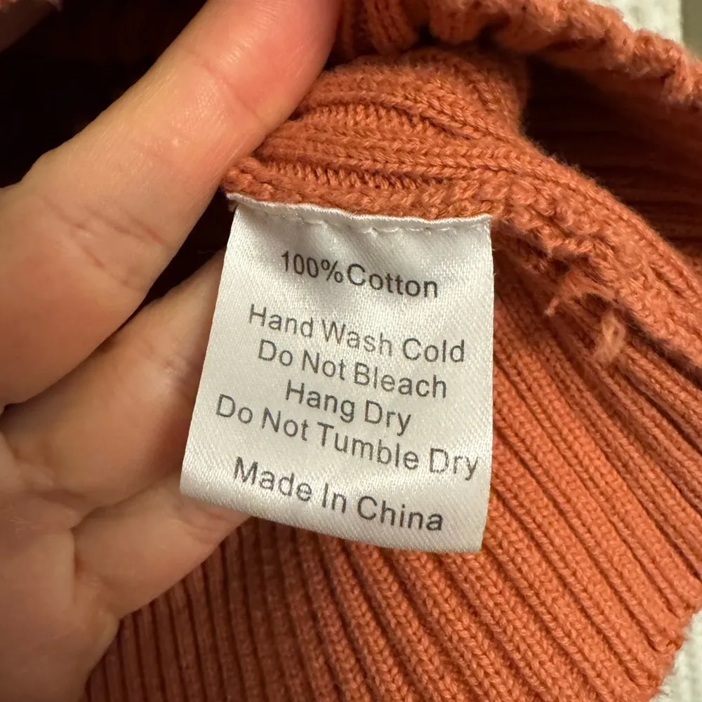 Orange Knit Sweater Tank - Image 3