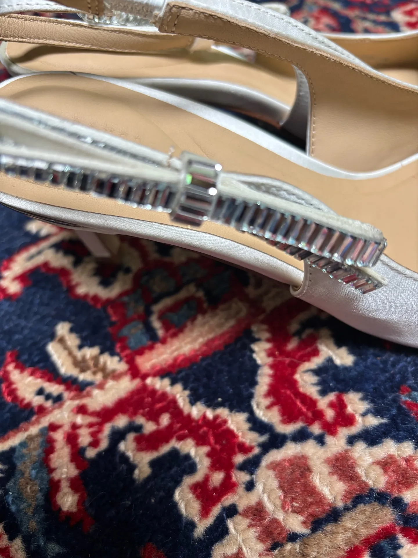 Ted Baker white satin heels size 7 - Image 4