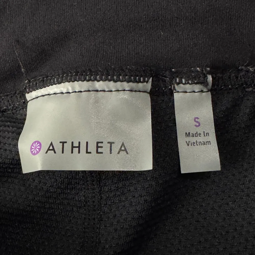 Athleta Small Bettona Skort Pockets Stretch Pull-On Drawstring Briefs Black - Image 5