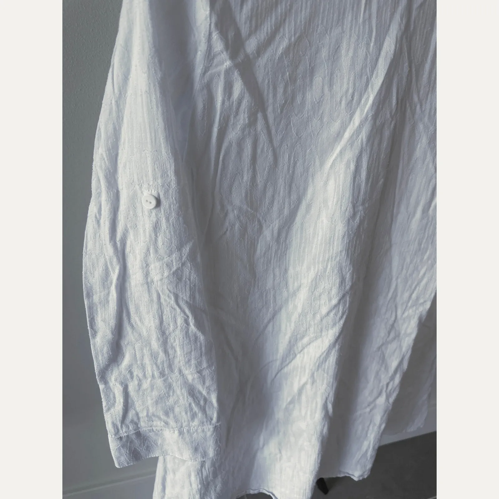Sale!! Tommy Bahama Womens Sz M White Beach Coverup Button Up Shirt Dress Long - Image 5