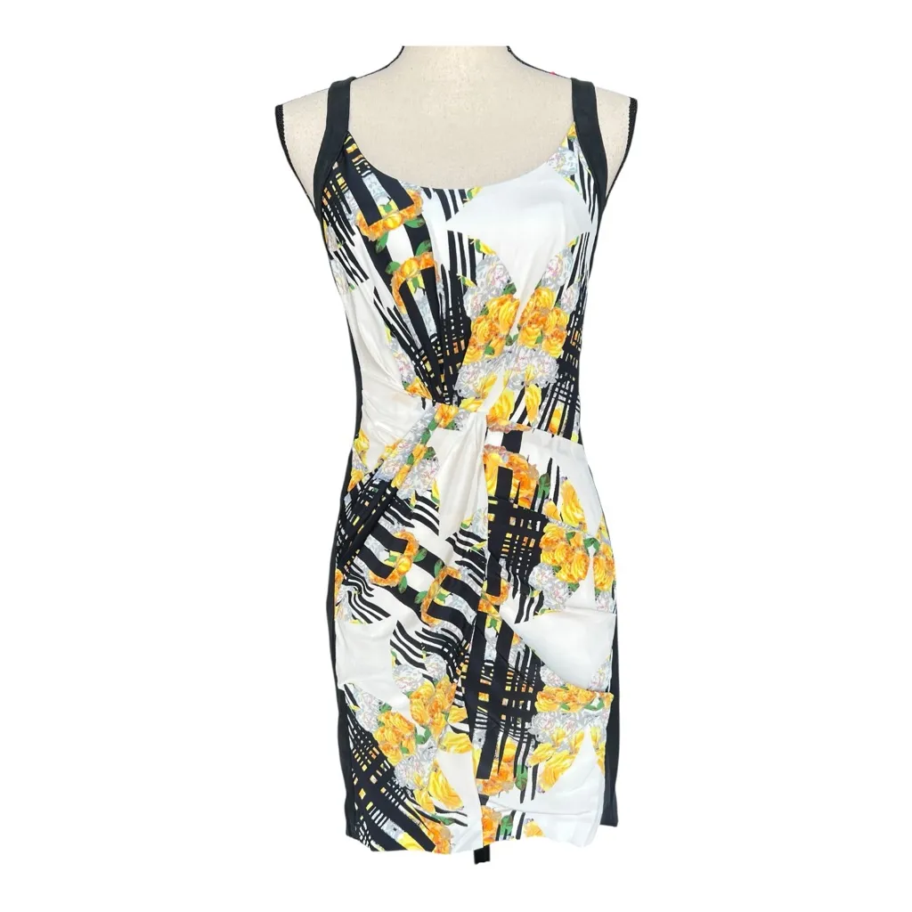 Rebecca Minkoff Joshua Yellow Floral Mini Dress Size 4 - Image 5
