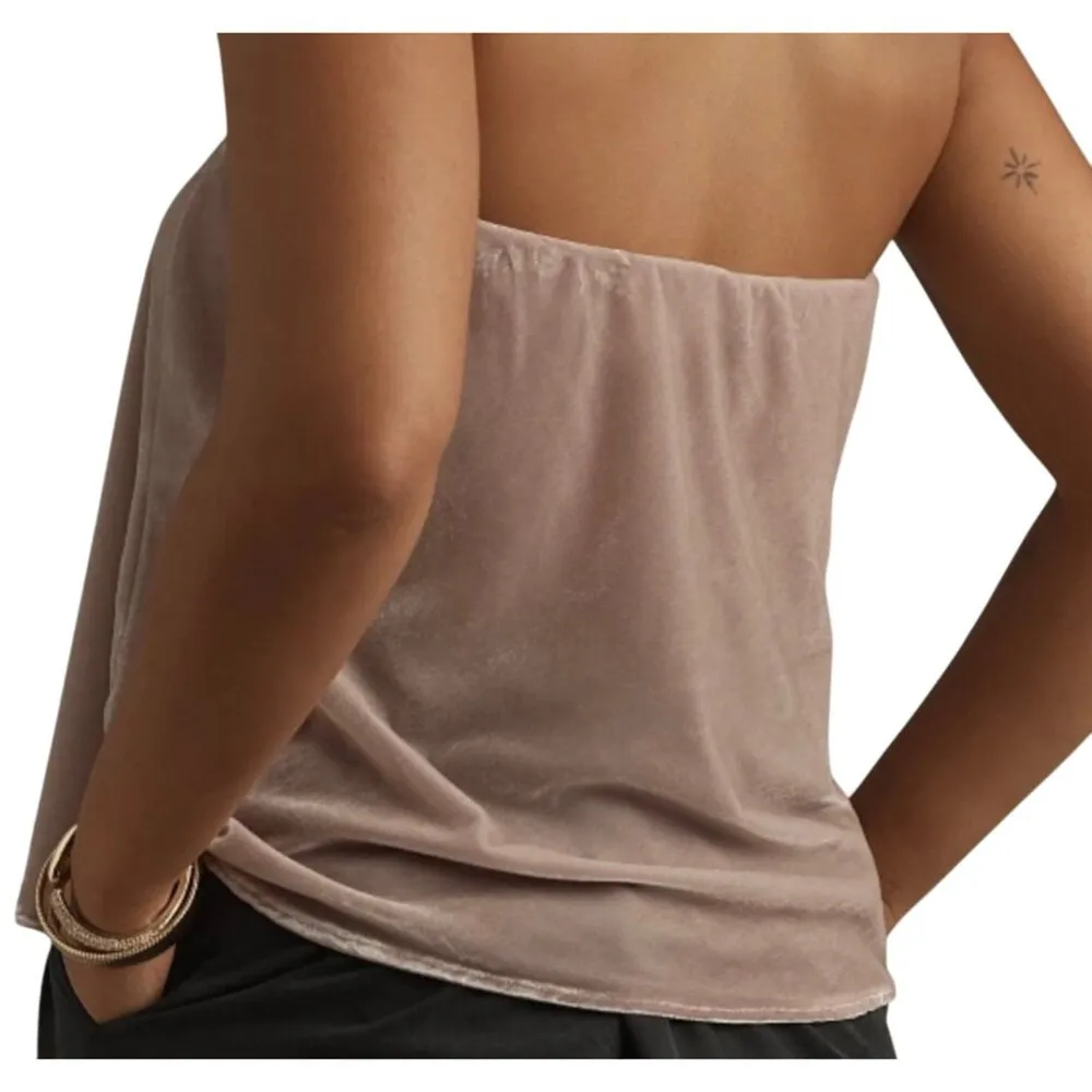 The Tilda Strapless Top Velvet Edition Lavender Size Small - Image 4