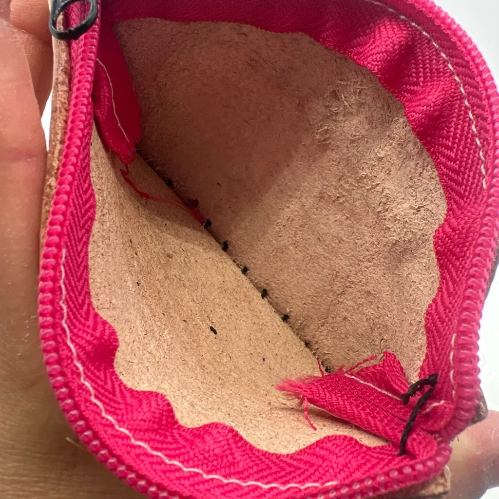 Mexican Leather Coin Bag Guadalajara Pink - Image 4