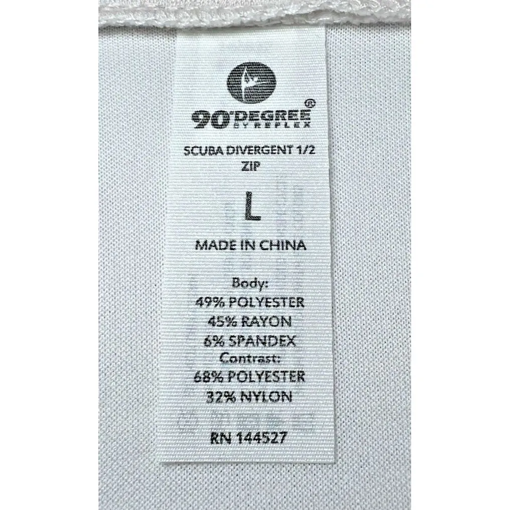 90 Degree by Reflex Scuba Divergent 1/2 Zip Womens Size Large‎ Tan Pocket NWT - Image 8