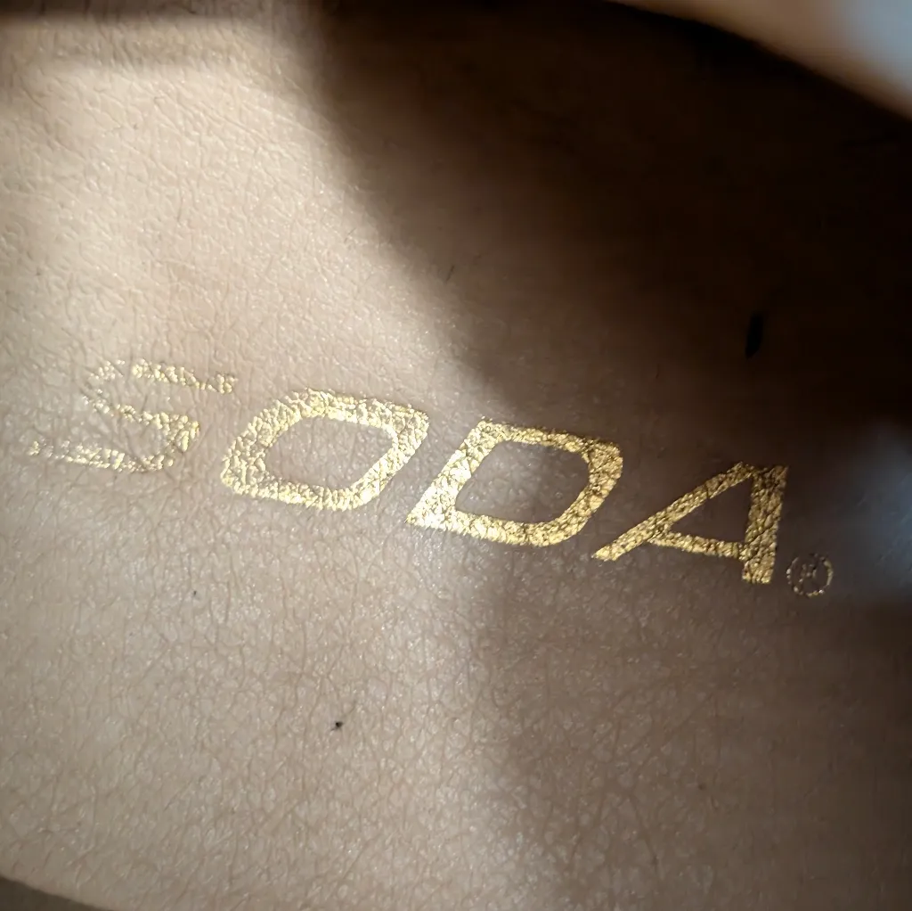 SODA Tan Suede Lace-Up Heeled Combat Boots | Chunky Lug Sole | Size 8.5 Platform - Image 9