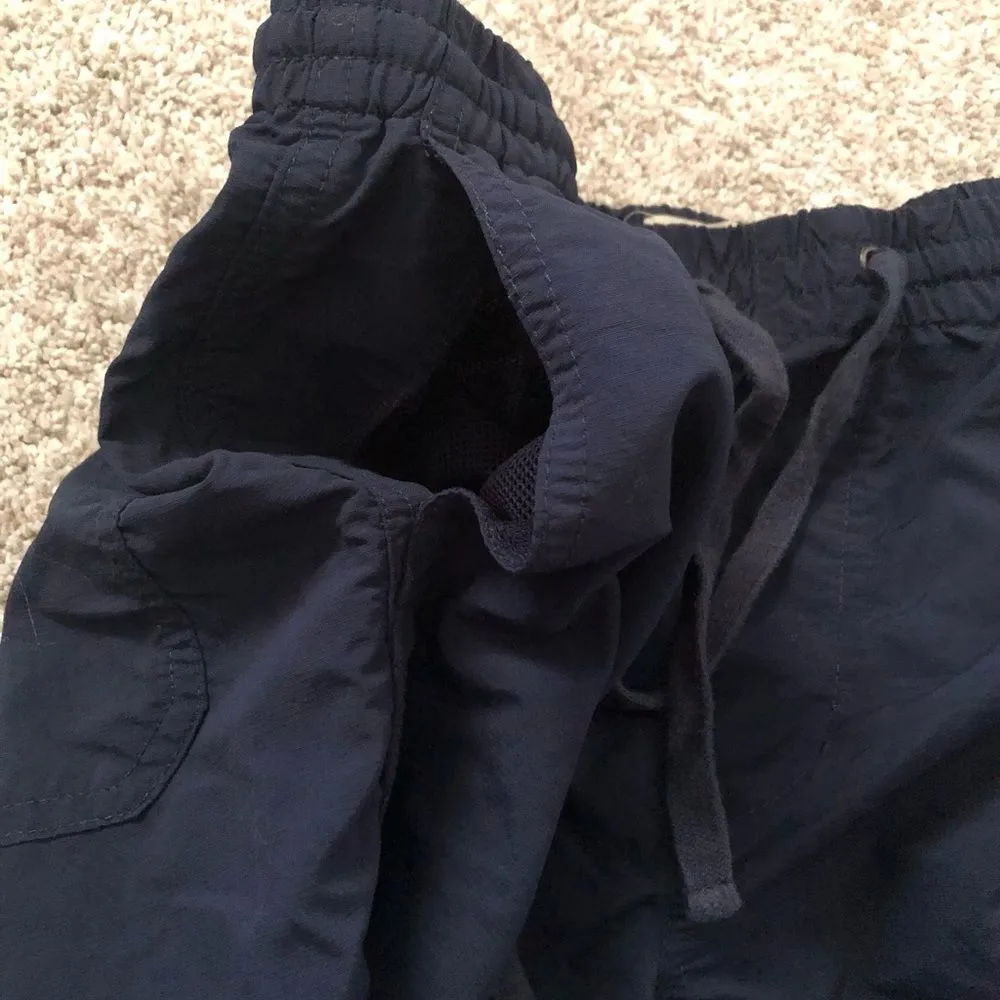 pull on active wear elastic waist drawstring shirt, size small - Image 6