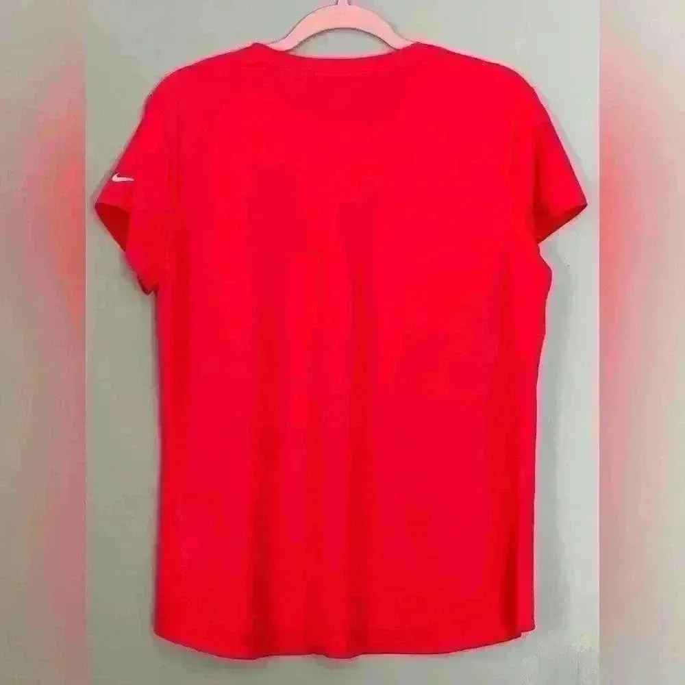Nike Running Dri-Fit Red Women's Tee (152) - Image 2