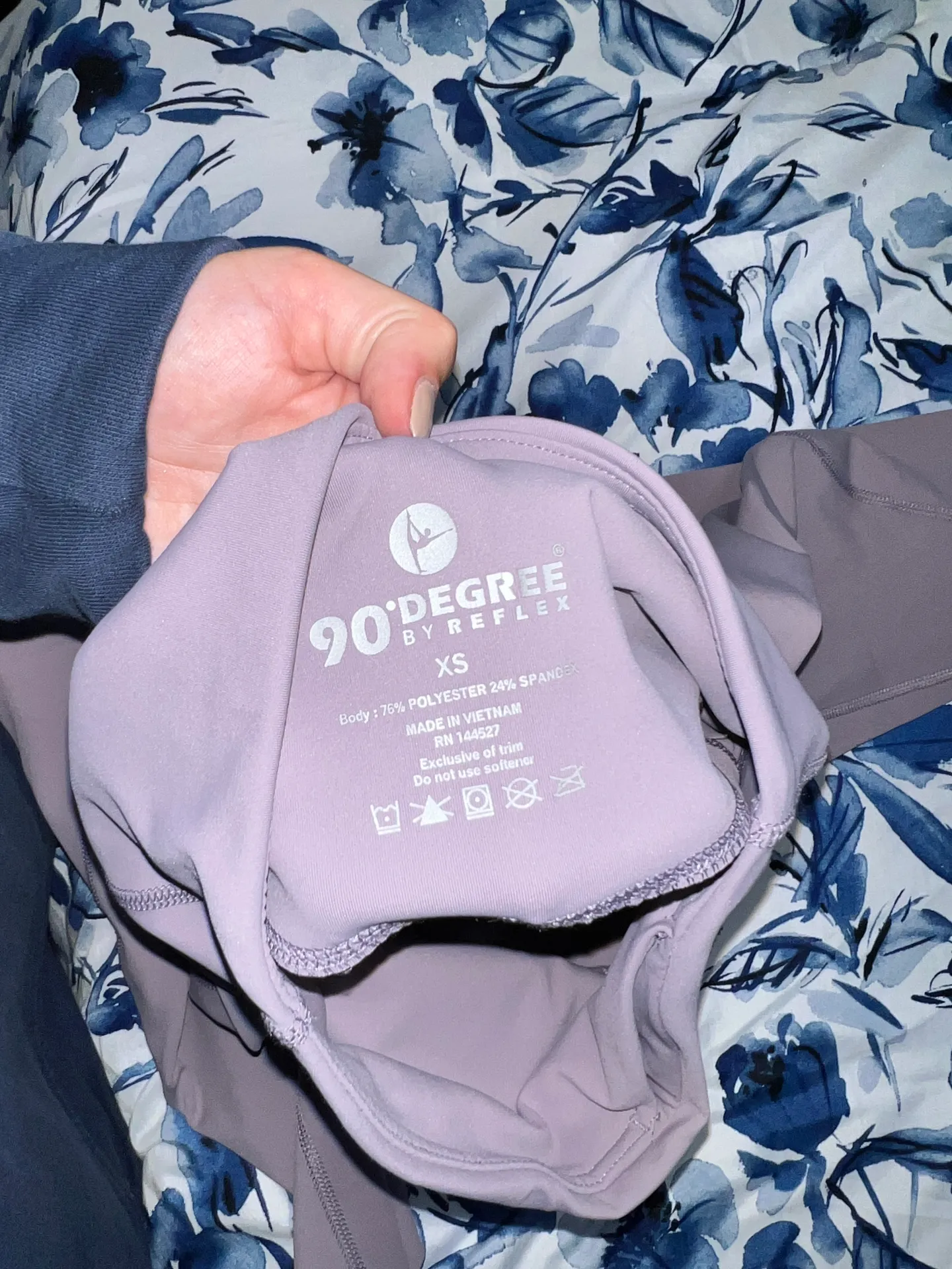 90 Degrees by Reflex Mauve Leggings - Image 3