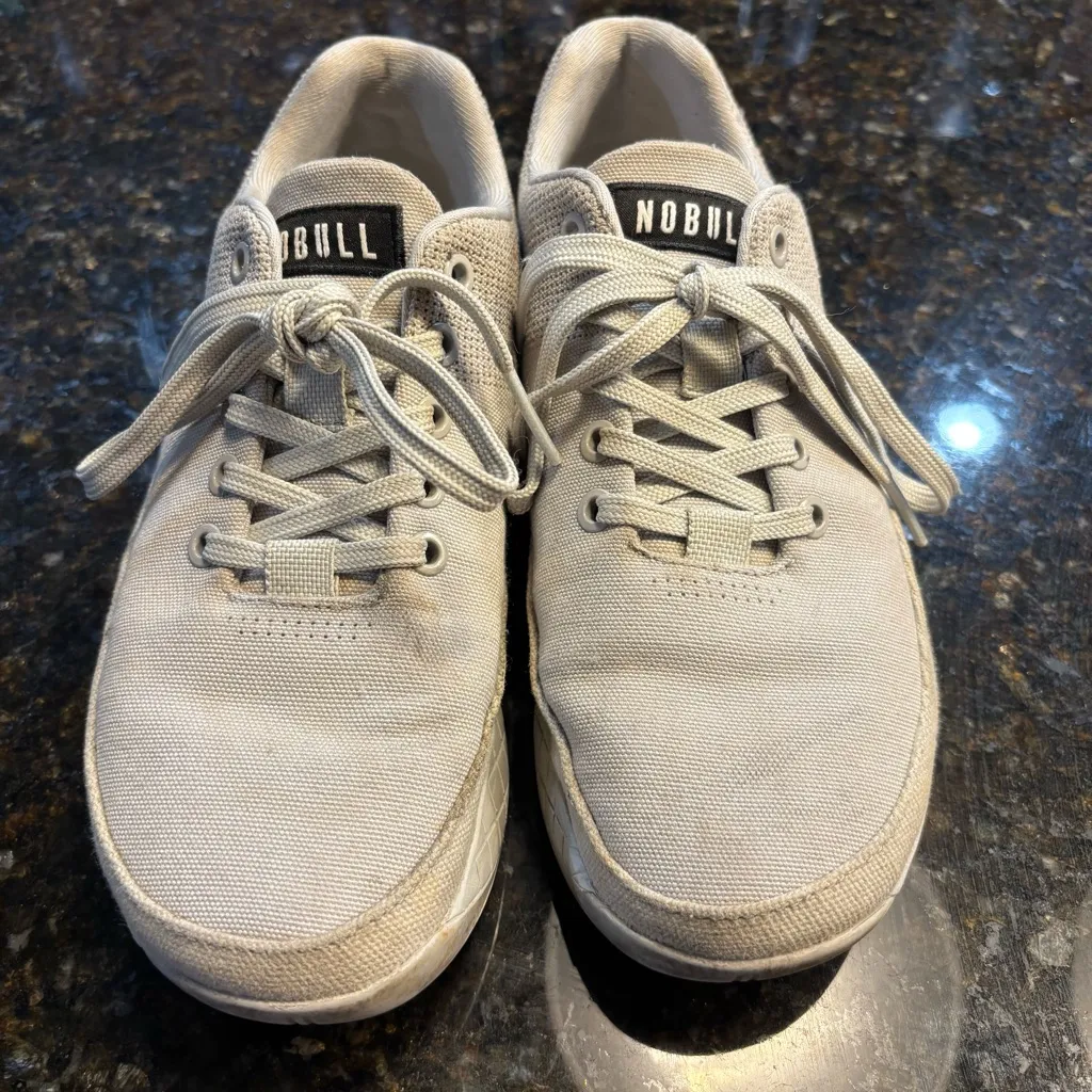 Nobull Women’s Grey Canvas Trainer CrossFit Shoes Women’s Size 7.5 - Image 2