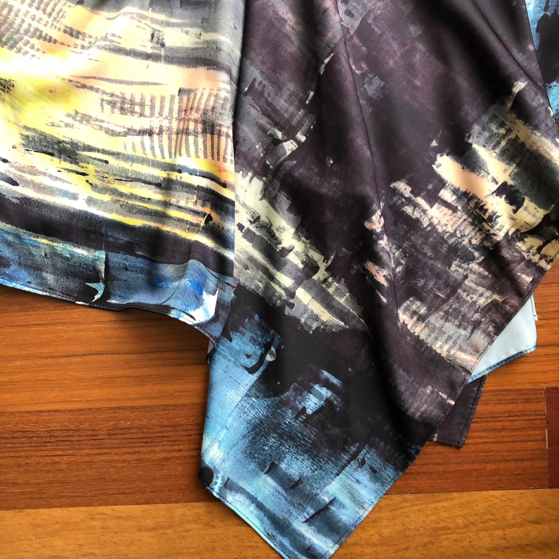 NWT Watercolor Pleat Dress - Image 9