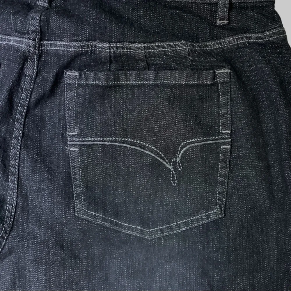 L.A. Blues Vintage Plus 5 Jeans Boot Cut Mid Rise Stretch Right Fit Charcoal 22 - Image 6