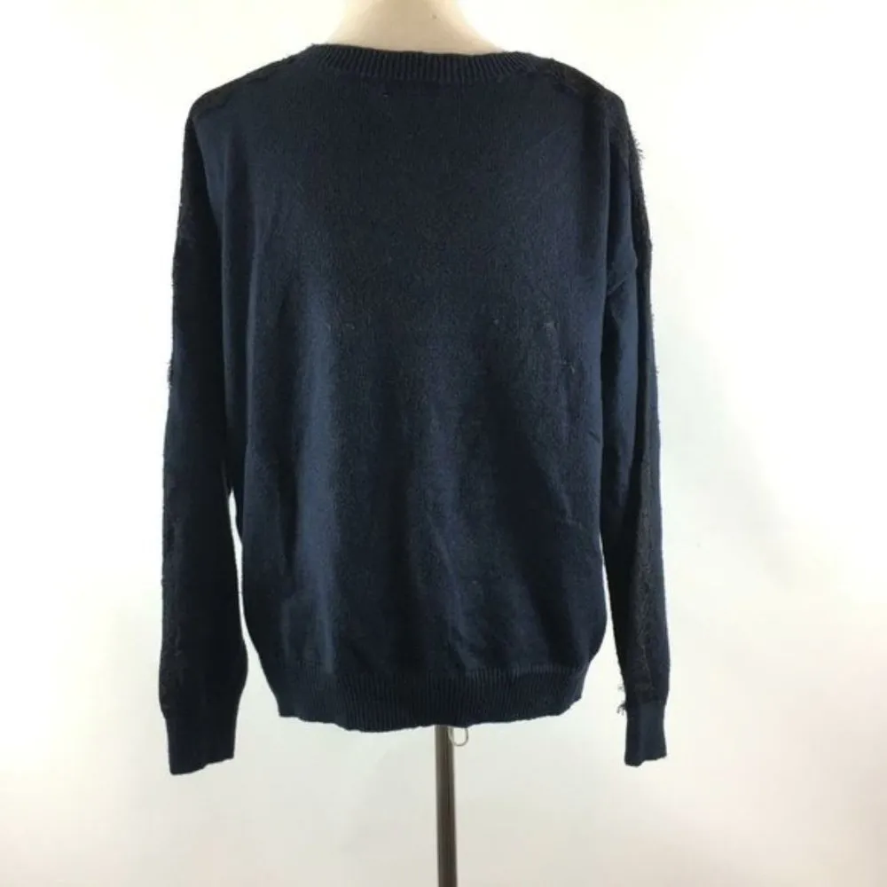 14th & Union Lace Trim V-Neck Pullover Sweater - Image 5