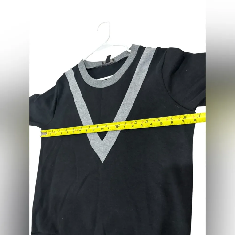 J. Crew Varsity Colorblock Sweatshirt Black Medium Crewneck Pullover - Image 9