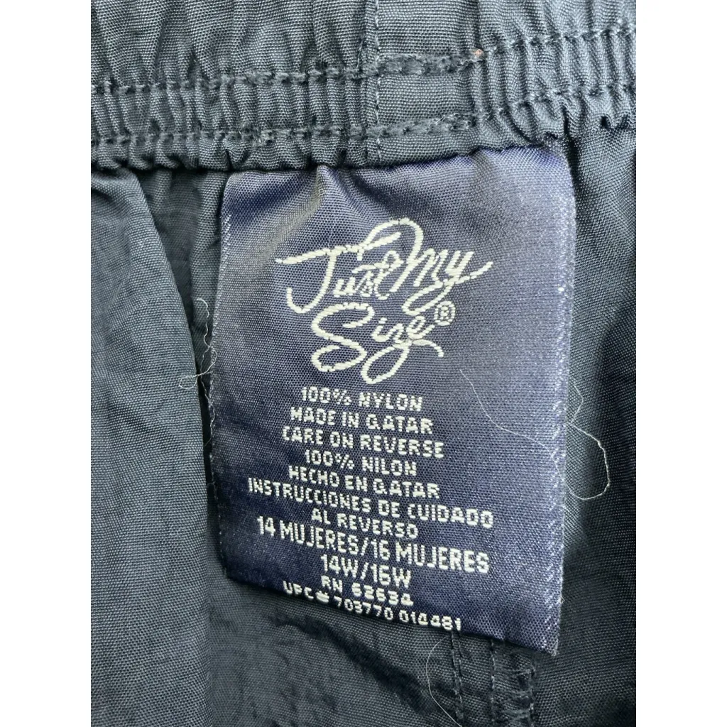 Womans Just My Size Two Piece Shorts 14W/16W & Vest 18W/20W Set Navy - Image 9