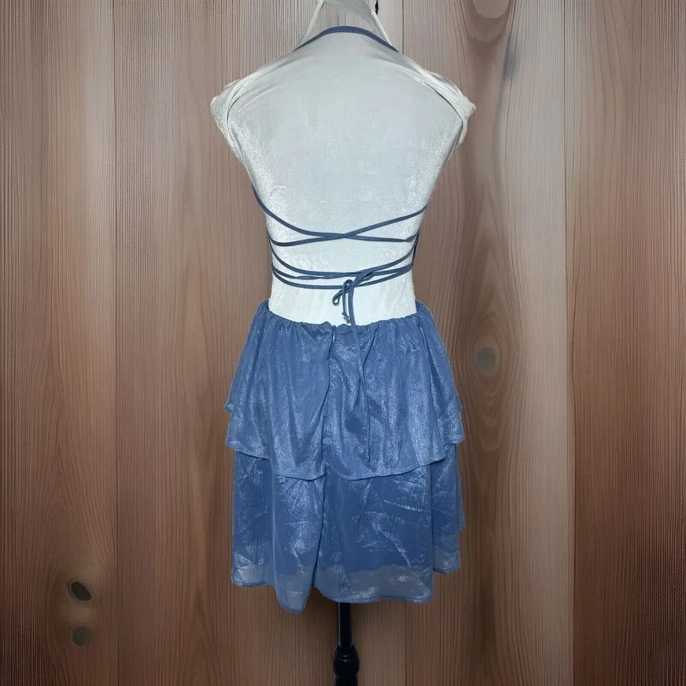 Women’s Lucy in the sky aspen lace up Mini dress Size M Open Back Sexy - Image 8