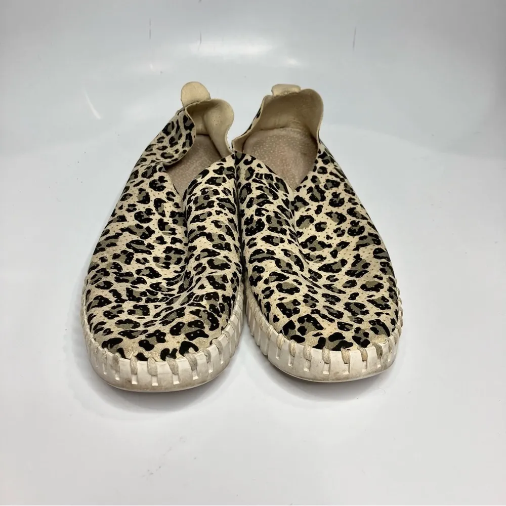 Ilse Jacobsen tulip flats leopard print size‎ 41 Tan Size 10.5 - Image 4